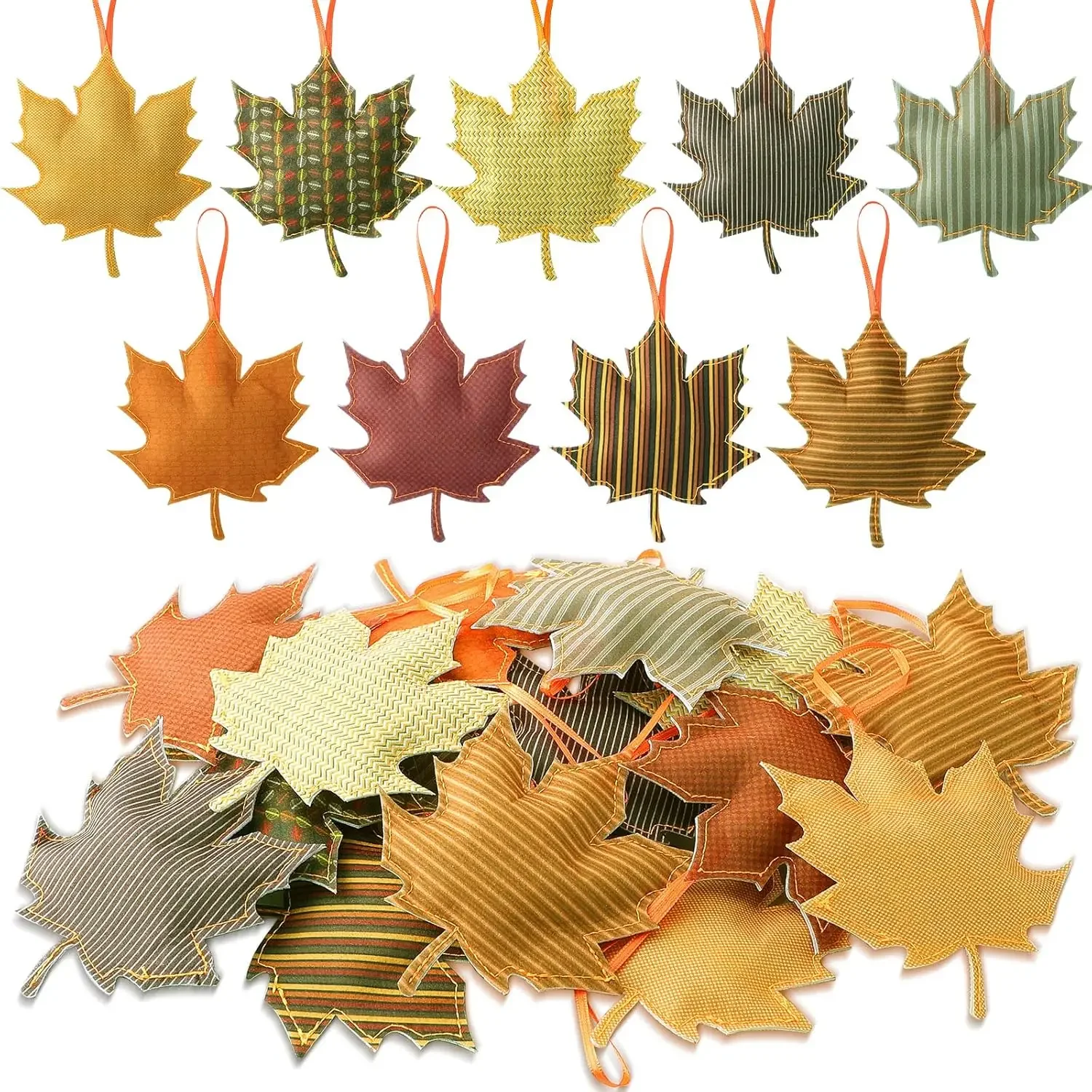 

27Pcs Fall Tree Decoration Thanksgiving Tree Ornaments 3D Felt Maple Leaf Ornaments Hanging Ornaments for Home Autumn Party