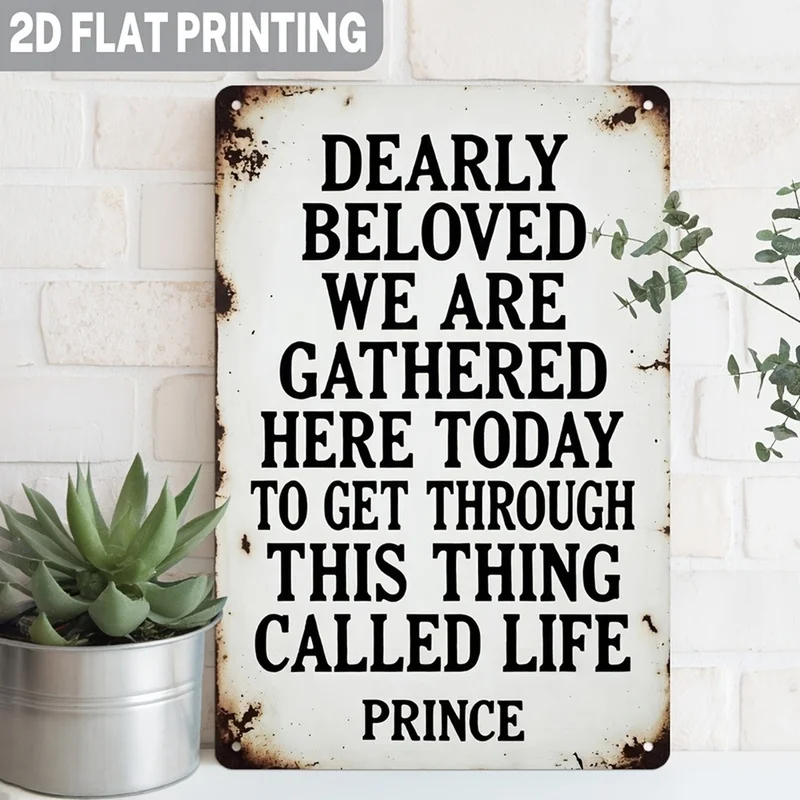 2D Flat, 2D Flat 1-Pack Inspirational Metal Sign 