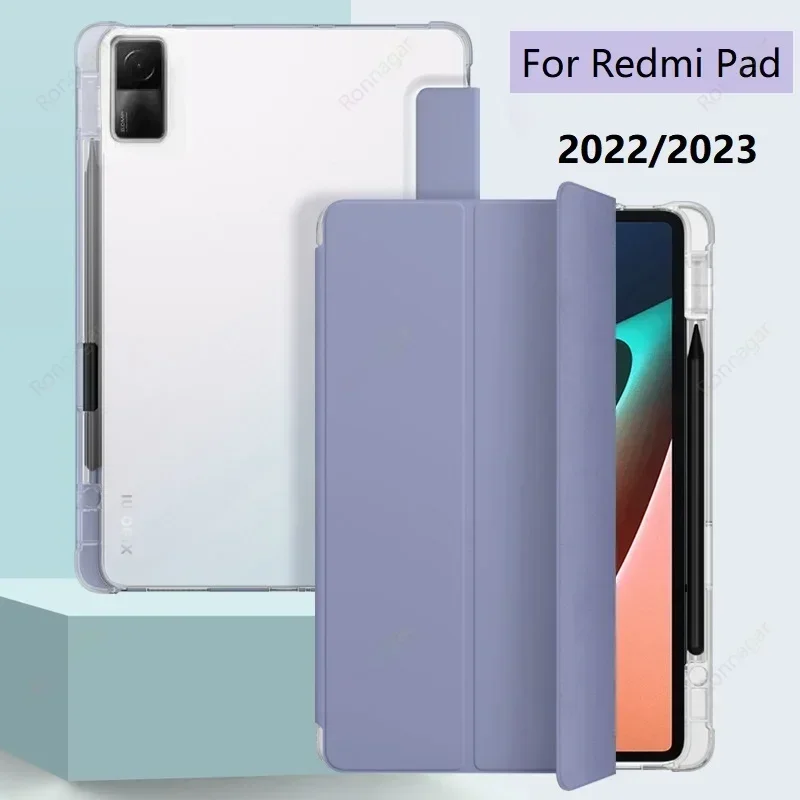 

2023 NEW Pencil Holder Case for Redmi Pad SE (2023) 11 Inch Tri-Folding Stand Sleep Wake up Cover for Xiaomi Redmi Pad SE 2023