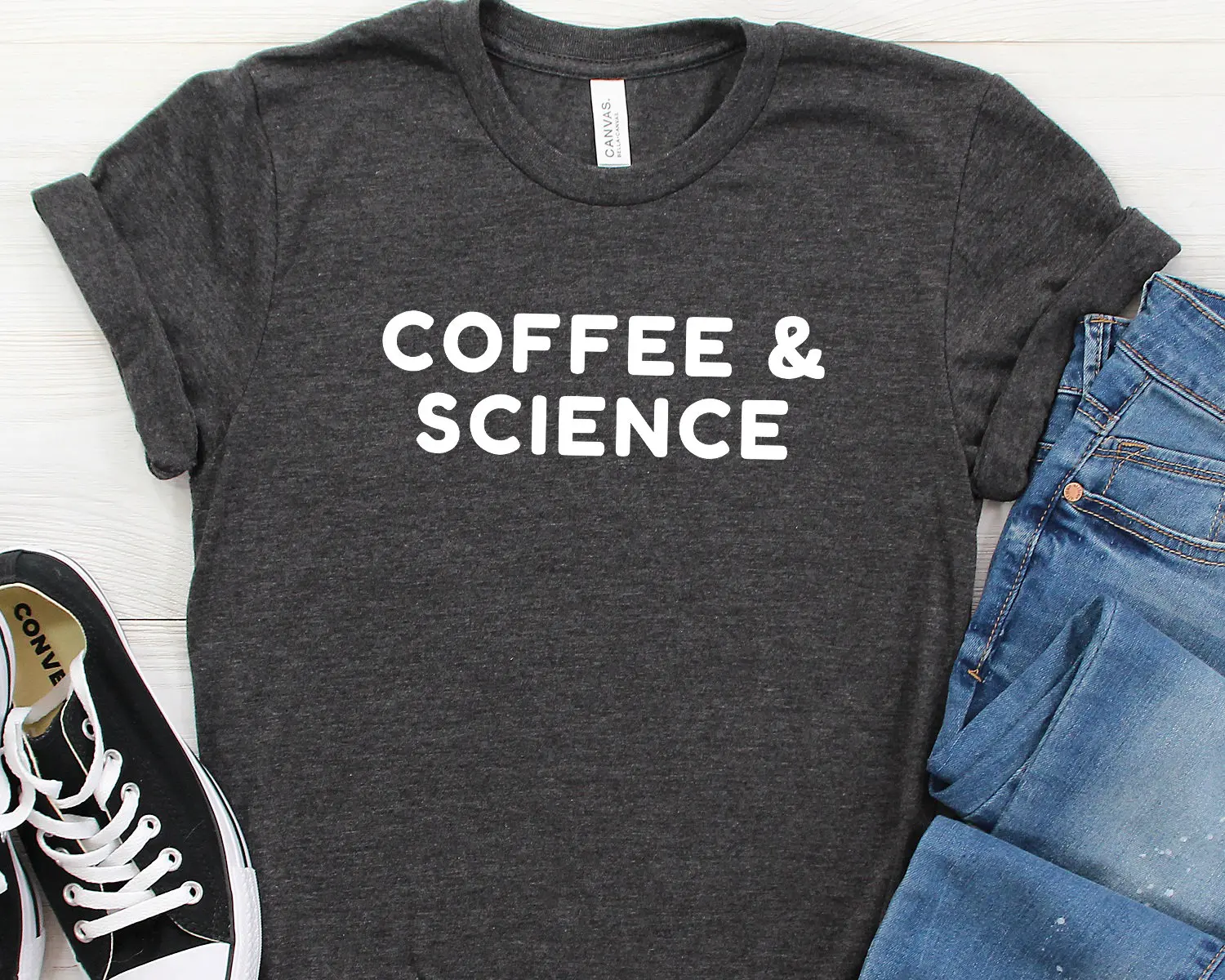 Coffee And Science T Shirt Teacher Chemistry