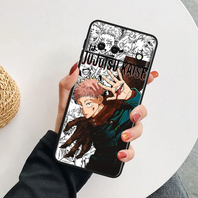 Jujutsu Kaisen Cool Gojo TPU Silicone Black Cover For Google Pixel 8 7A 7 6A 6 5A 5 5XL 4A 4XL 4 Pro 5G Phone Case