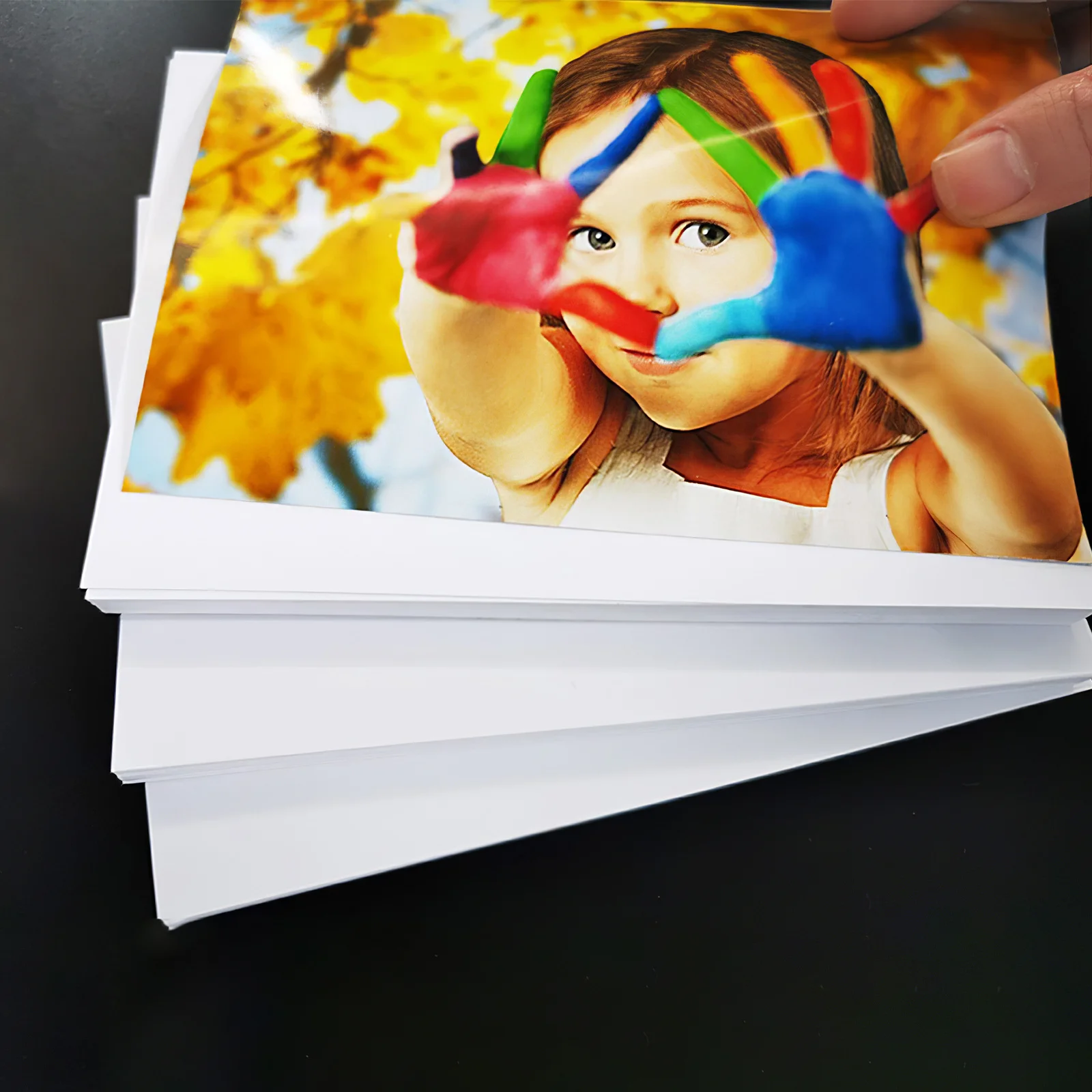 A4 Photo Paper High Glossy Printing Sheets Vivid Images Quick Drying Smudge Proof Compatible With Color Inkjet Printers