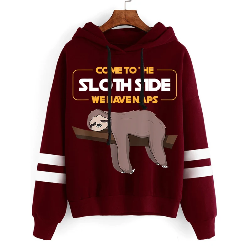 

Women’s Hoodie Fashion Come To The Sloth Side We Have Naps Harajuku Fashion Long Sleeves Lovely Sloth Hip Hop Streetwear Hoodie