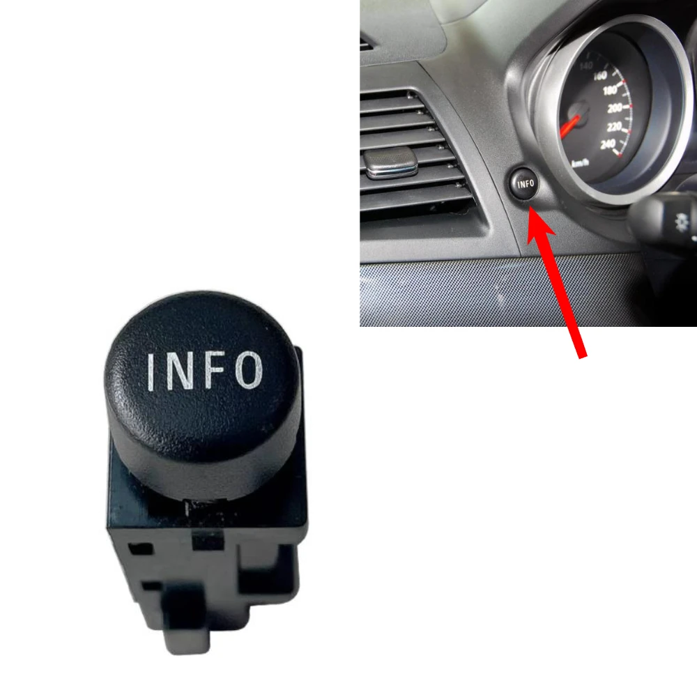 1 Piece Dashboard INFO Switch Button Shell for ASX for Lancer EX Information Switch for EVO for Xpander