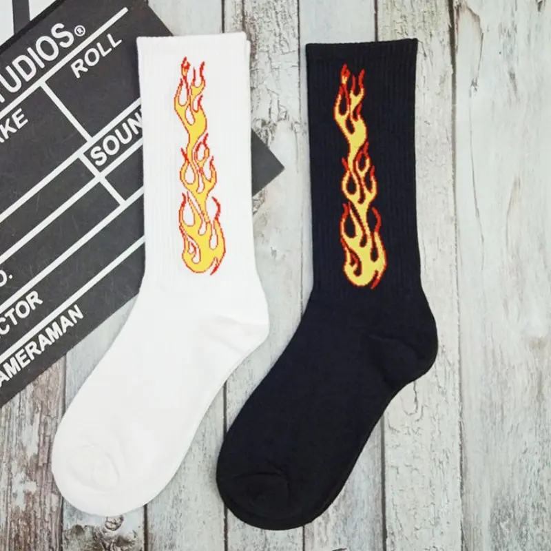 2 Pairs Of New Mens Socks Autumn And Winter Pure Cotton Mid Tube Sports Socks The Street Trend Of Men Socks