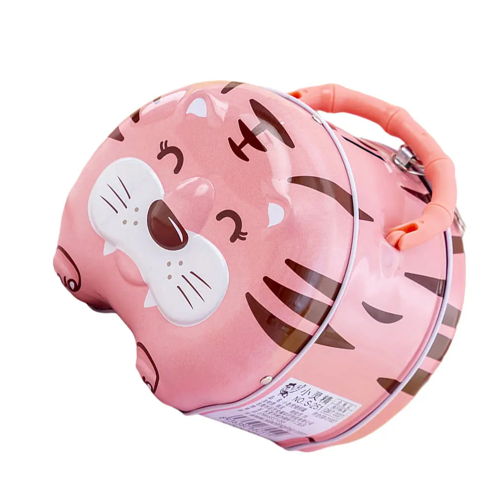 صفيح النمر توفير وعاء حصالة على شكل حيوان سطح المكتب عملة حصالة البنك الكرتون شكل الطفل حصالة ديكور صفيح توفير وعاء