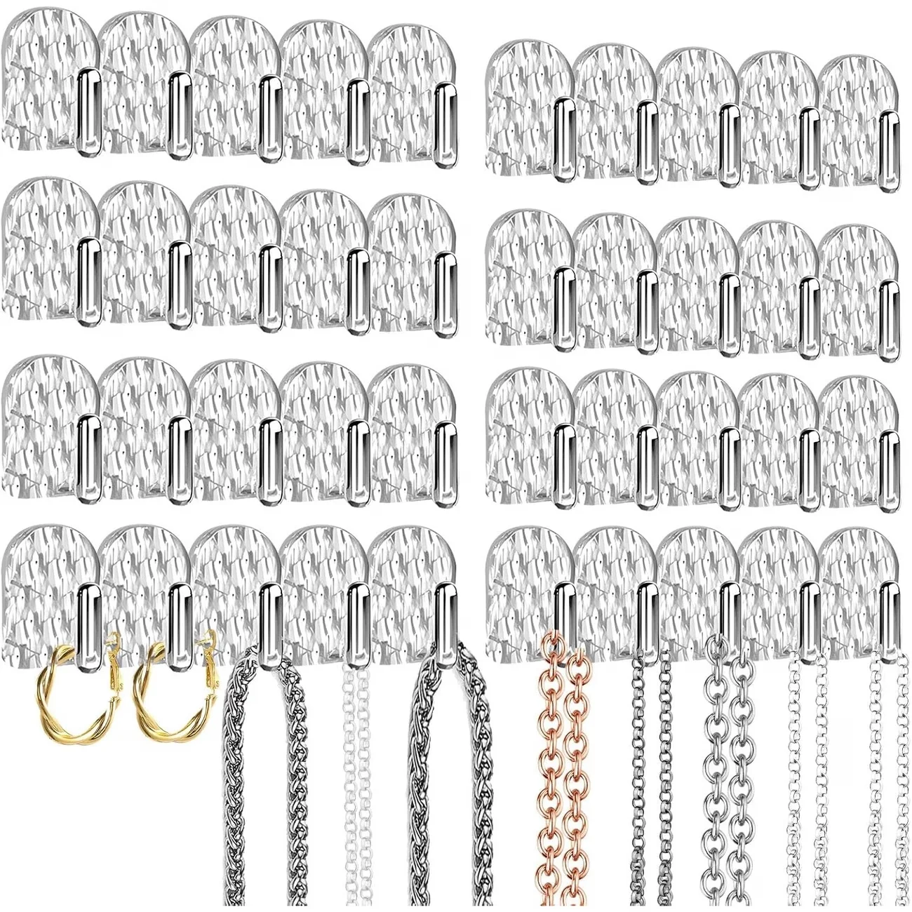 4/8PCS Non Marking Mini Hook Household Strong Adhesive No Punching Kitchen Door Bathroom Mirror Cabinet Door Storage Jewelry