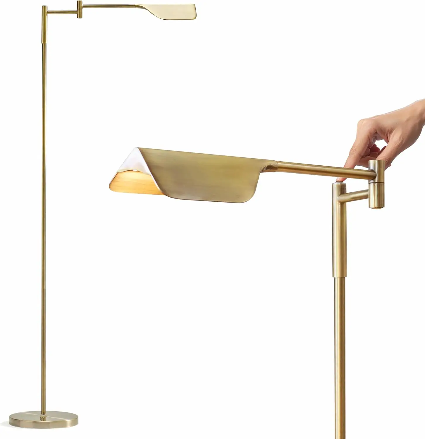 

Dimmable LED Floor Lamp with Adjustable Arm, Perfect for Reading & Crafts in Living Room or Office