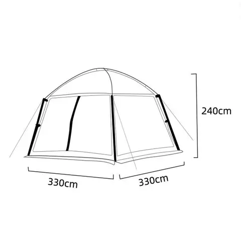Tenda da esterno in rete per più persone Tenda da campeggio Tenda da campeggio Protezione UV portatile A prova di zanzara Tenda da spiaggia Riparo Attrezzatura da esterno