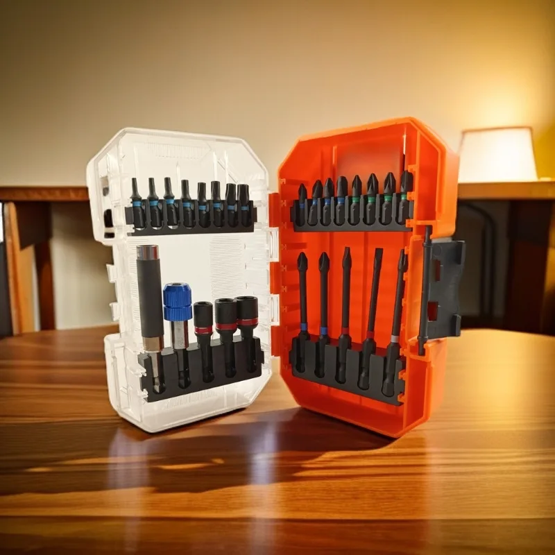 

Multifunctional screwdriver bit set high-hardness S2 material precise adaptation to multiple specifications