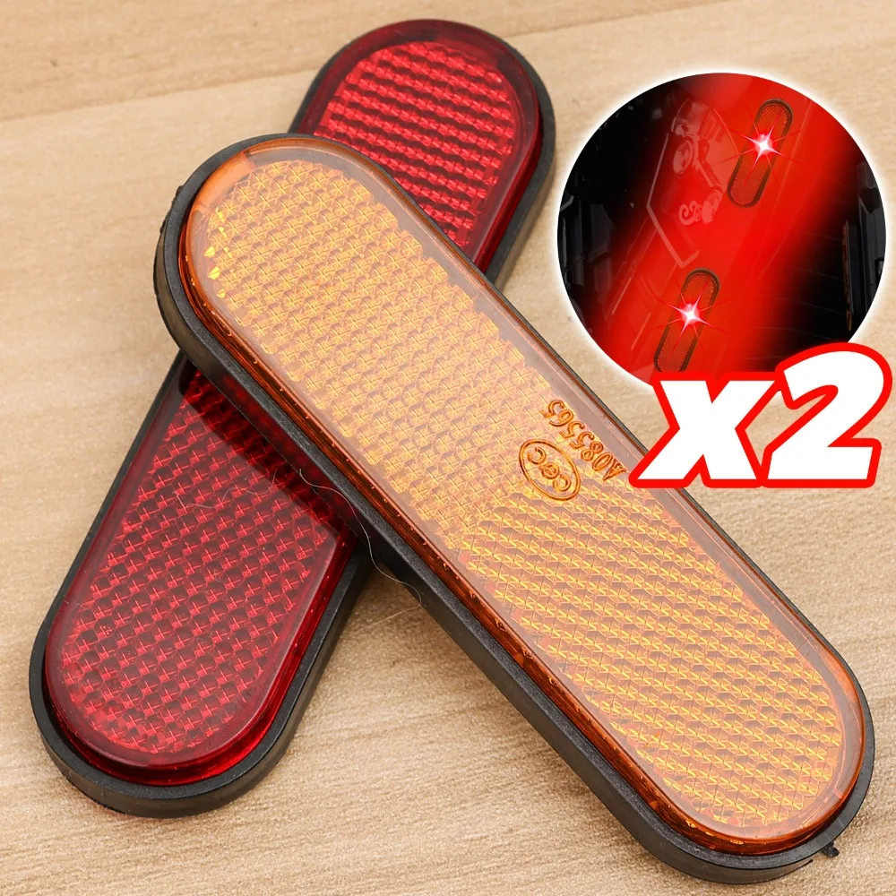 

Задний отражатель мотоцикла, предупреждающая наклейка о безопасности, универсальная светоотражающая пластина для автомобиля, грузовика, прицепа, высокая видимость, автоаксессуары