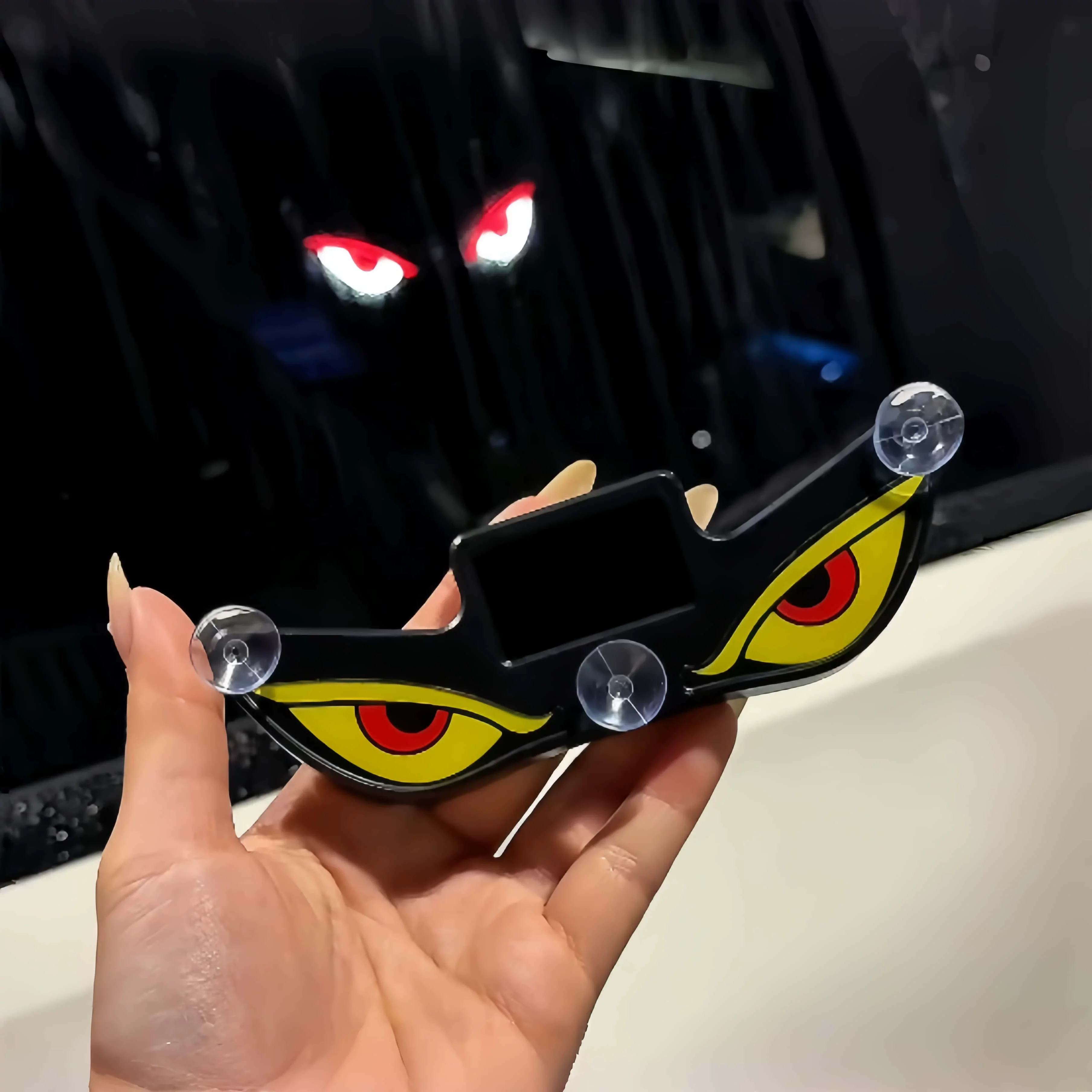 

Модернизированная автомобильная солнечная сигнальная лампа «Дьявольские глаза» с USB, двойного назначения, светодиодная, универсальная, перезаряжаемая, с изменением цвета