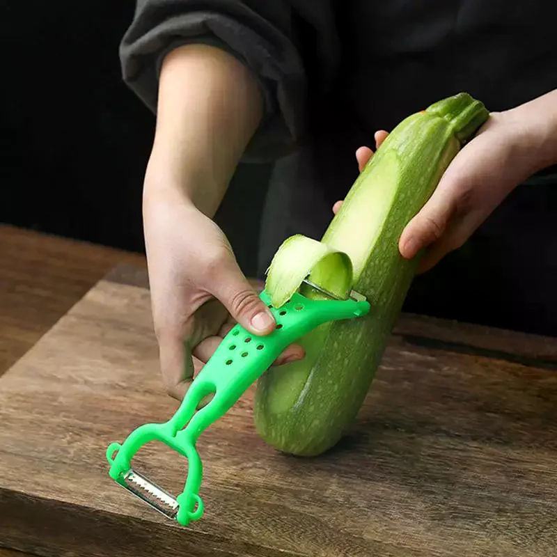 Multifunctional Dual Head Vegetable Peeler Sharp Stainless Steel Blades For Kitchen Fruit Vegetable Peeling Slicing Shredding