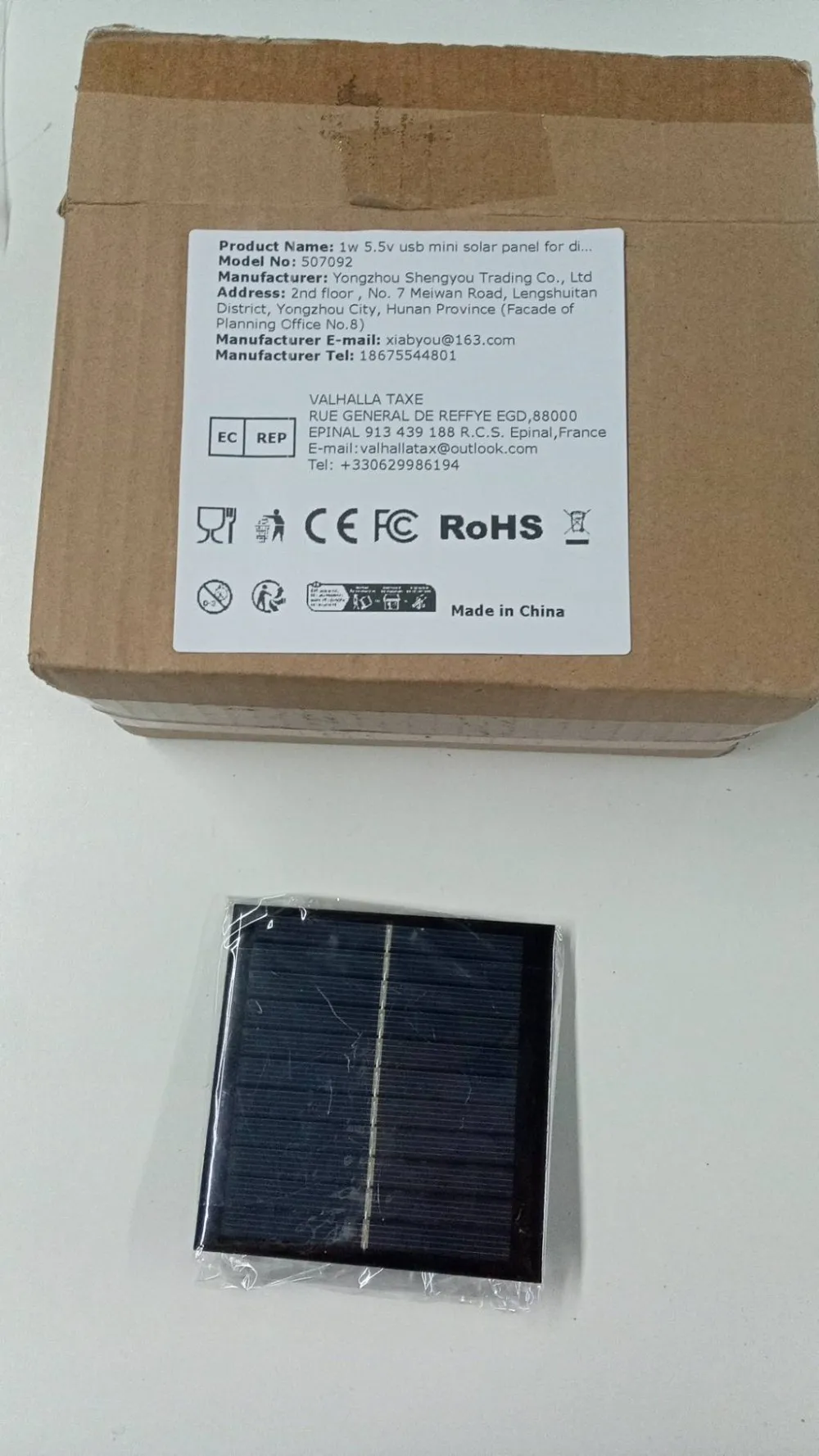 5.5V Solar Panel 1W Mini Solar System DIY for Battery Cell Phone Street Light Advertising Light Charger