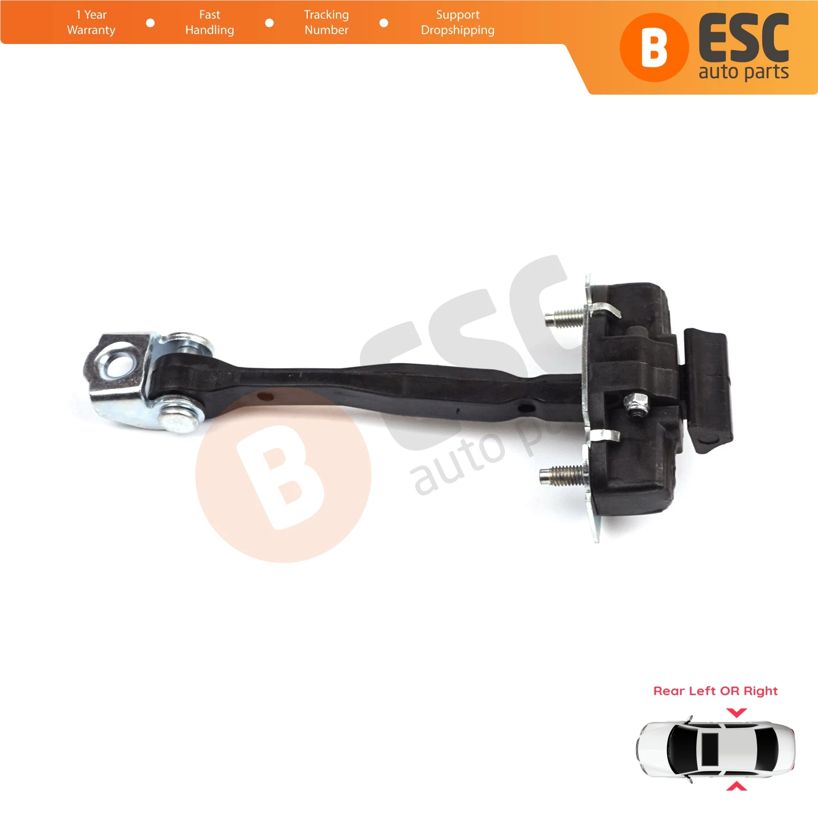 EDP1280 Rear Left or Right Door Catch Hinge Brake Stop Check Strap Limiter for Fiat 500X 334 2014-On 51939944