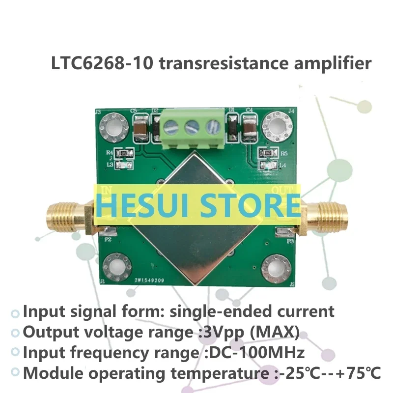 LTC6268-10 Transresistance APD\PIN High speed photoprobe/TIA amplifier module 4GHz IV conversion