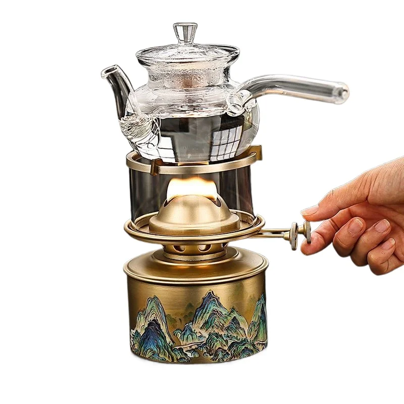 Outdoor portable tea stove camping small stove windproof outdoor heating kettle