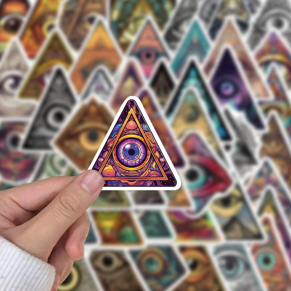 10/30/50pcs Gothic All Seeing Eye Graffiti Stickers Decals Skateboard Motorcycle Laptop Phone Car Cool Waterproof Sticker Toys