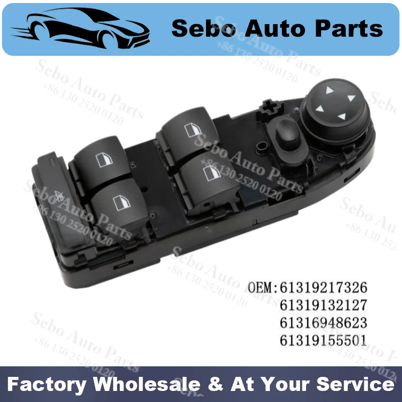 18-Pin Connector Master Power Window Switch 61319155501 / 61316948623 / 61319217326 for BMW X5 X6 E87 E90 E91 E70 E71
