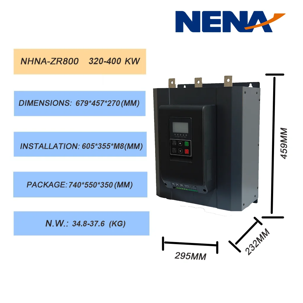 Conversor de frequência de partida de serviço de partida suave on-line ZR800-350KW de alta qualidade 220/440/660V para motores