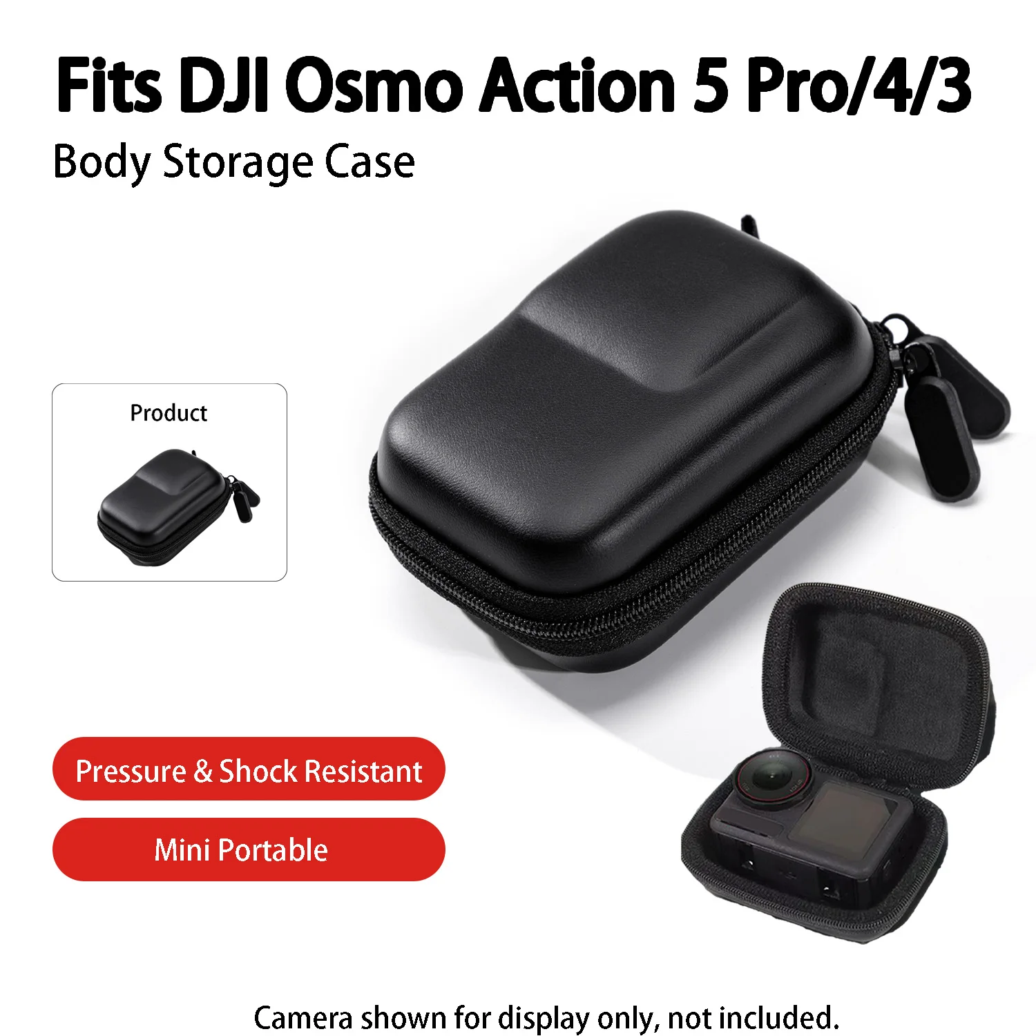 For DJI Action 5 4 3 Sport Cameras Mini Storage Protection Bag Case Anti Lost Video Protector Waterprooof Storage Bags