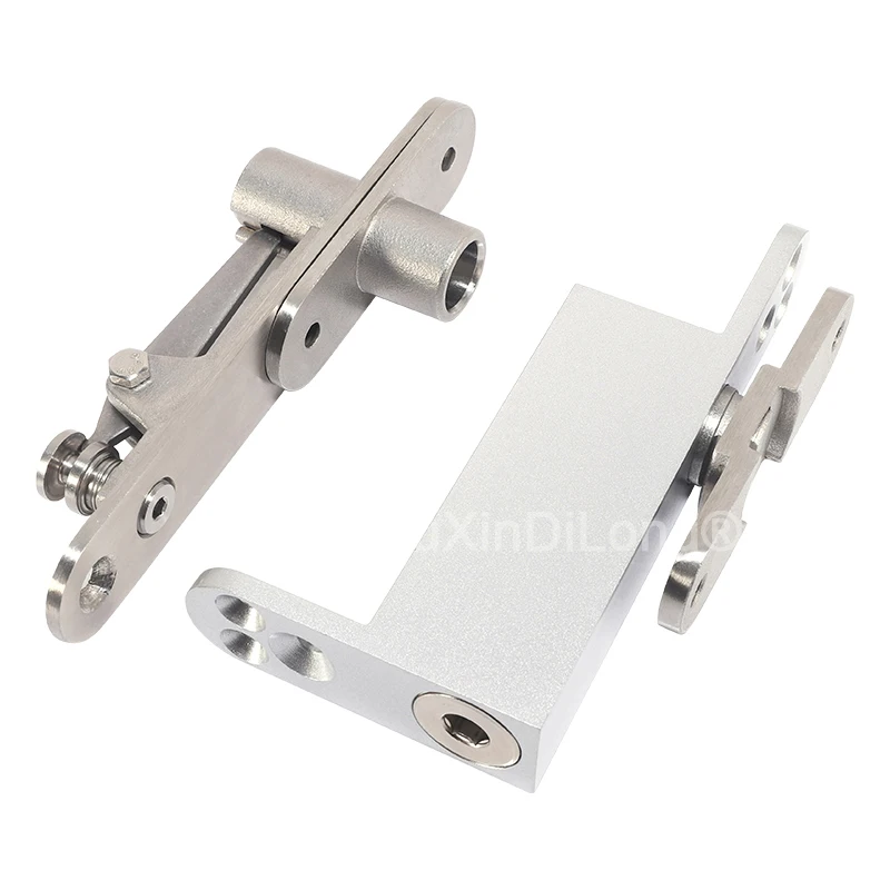 

10Set Stainless Steel Heavy Duty Self Closing Door Pivot Hinges Hidden Hinges for Wood Doors 360° Shaft Invisible Hinge FG904