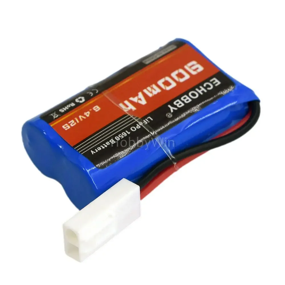 6.4V 2S 900mAh LiFe Battery Mini Tamiya plug for RC Model Buggy Truck Truggy Car Racing Speedboat