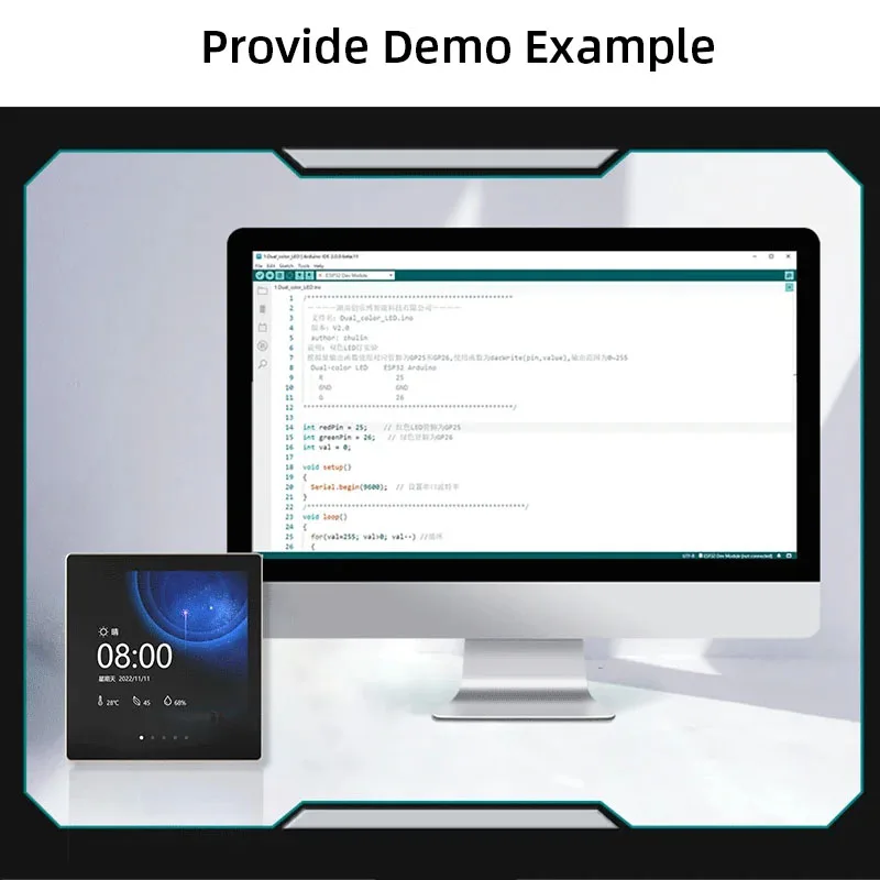 Imagem -06 - Arduino Placa de Desenvolvimento Lvgl Wi-fi Bluetooth 86 Box 4.0 Smart Display Tela de Toque Capacitiva Lcd com Demo Esp32-s3