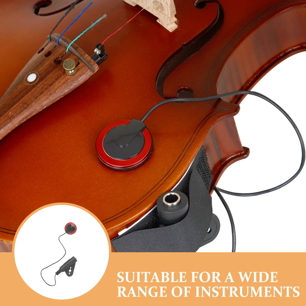 

Acoustic Pickup Microphone Pickup Ukulele Violin Piezo Soundhole Mini Humbucker Plastic Low Output Portable Eq