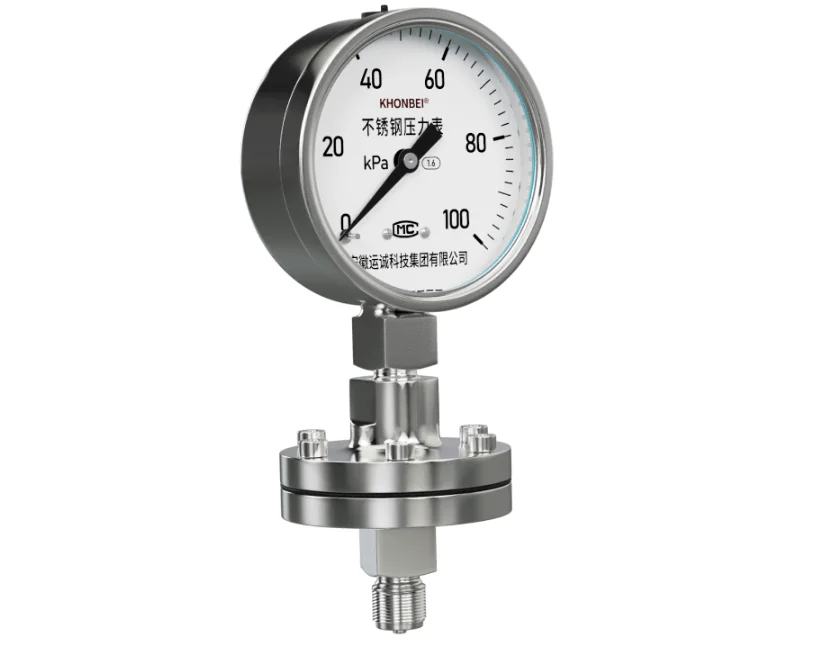 

Diaphragm Pressure Gauge for Water Treatment Silicone Oil Pressure Gauge