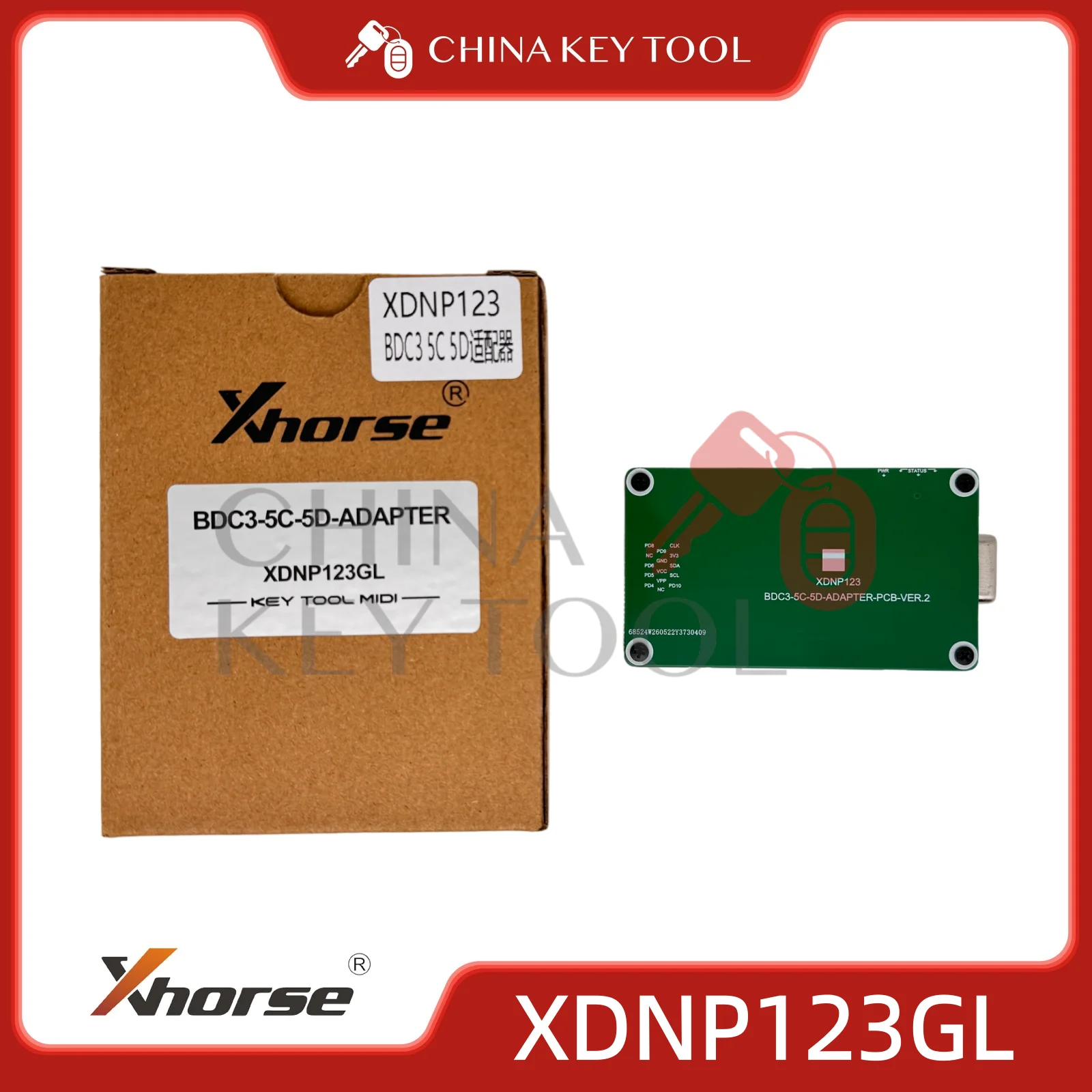 Original Xhorse XDNP123GL BDC3 5C 5D Adapter for KEY TOOL MIDI Supports BMW BDC2 BDC3 Smart Key Clone & VW Audi 5C 5D IMMO Data view 2