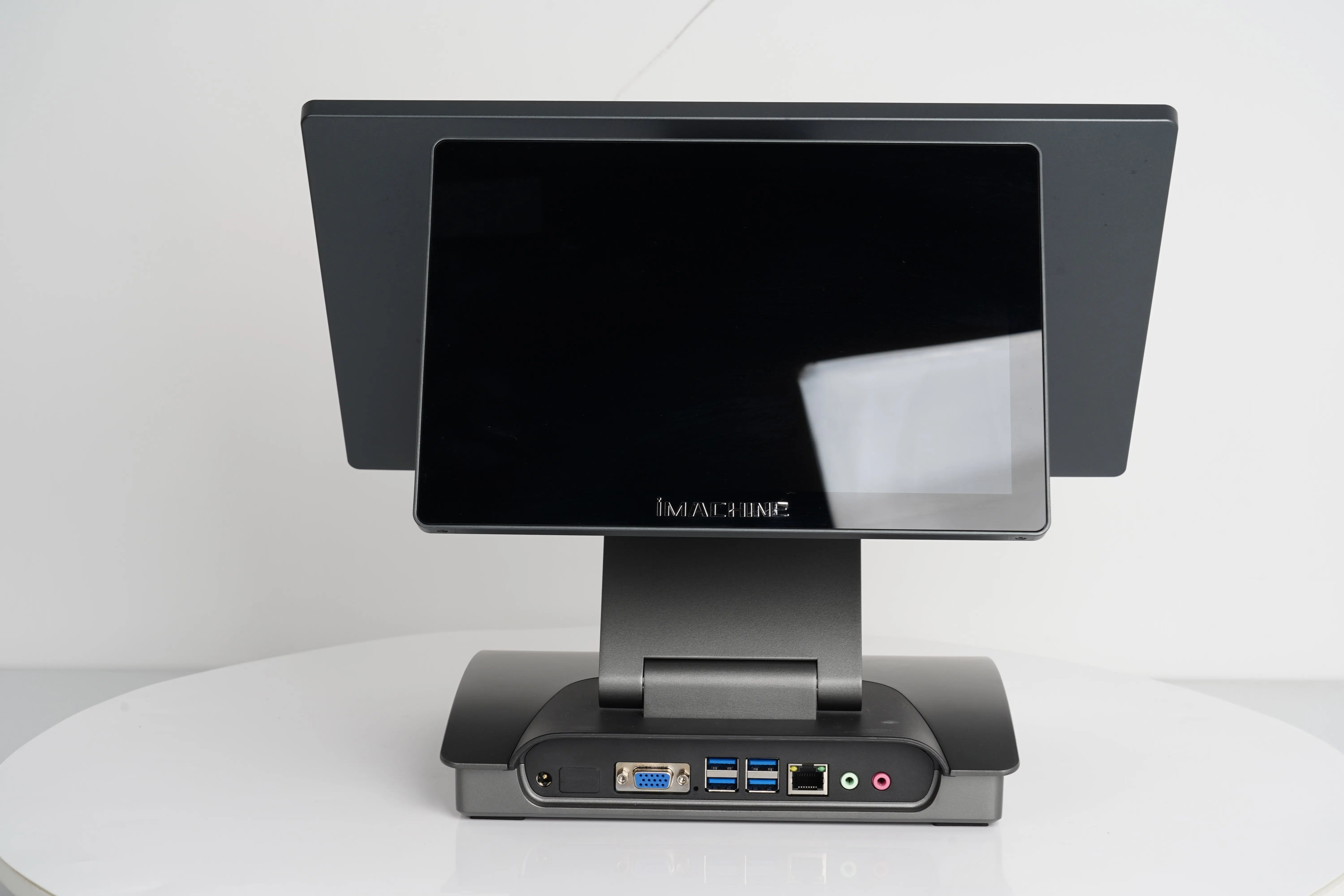 Touchscreen Android 13 RK3568 Terminale Pos Desktop 15.6'' +10.1'' Doppio schermo Smart Ristorante Ordinazione con sistemi POS BT WIFI