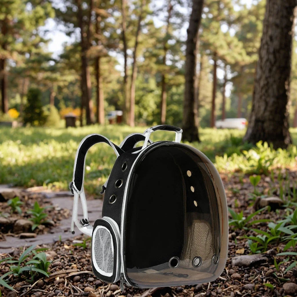 Fashion Dog Pet Strap Backpack Zipper Solid Pattern Portable Cat Strap Animal Cage Type Easy Up/Easy Down Design Pet