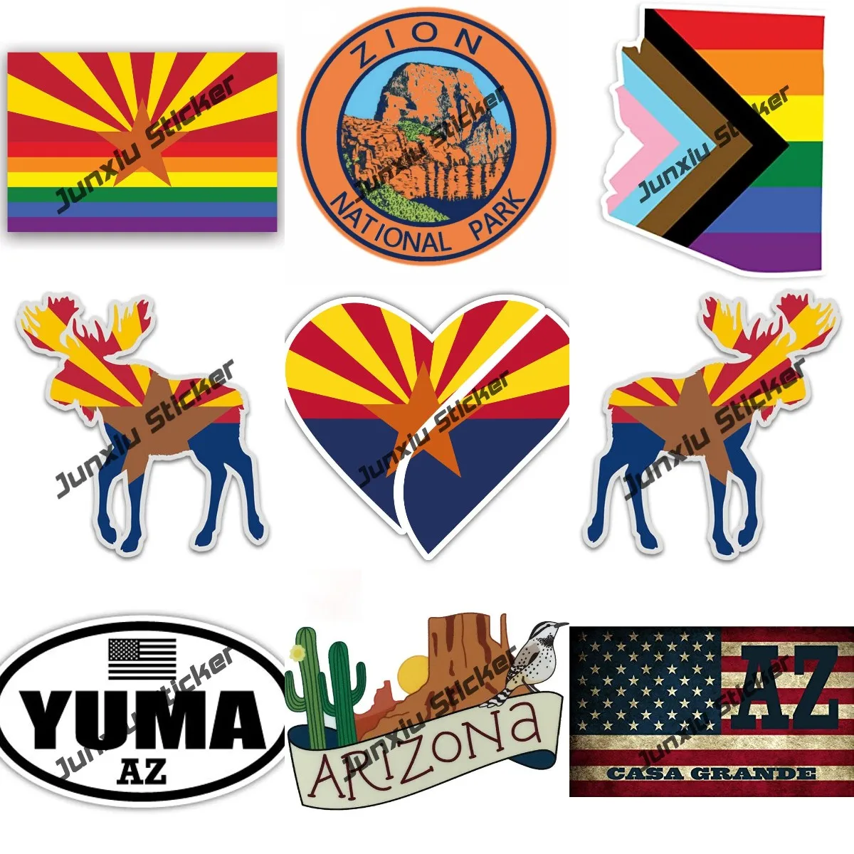 

Arizona Decals Arizona Mesa Yuma Creative StickersPetrified Forest National Park Glue Sticker for Cars Camper Bumper Truck