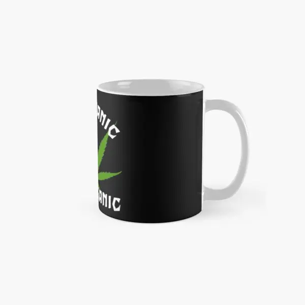 Funny Cannabis Do Not Panic It Is Organic  Mug Picture Coffee Drinkware Simple Tea Design Photo Handle Round Printed Gifts Cup