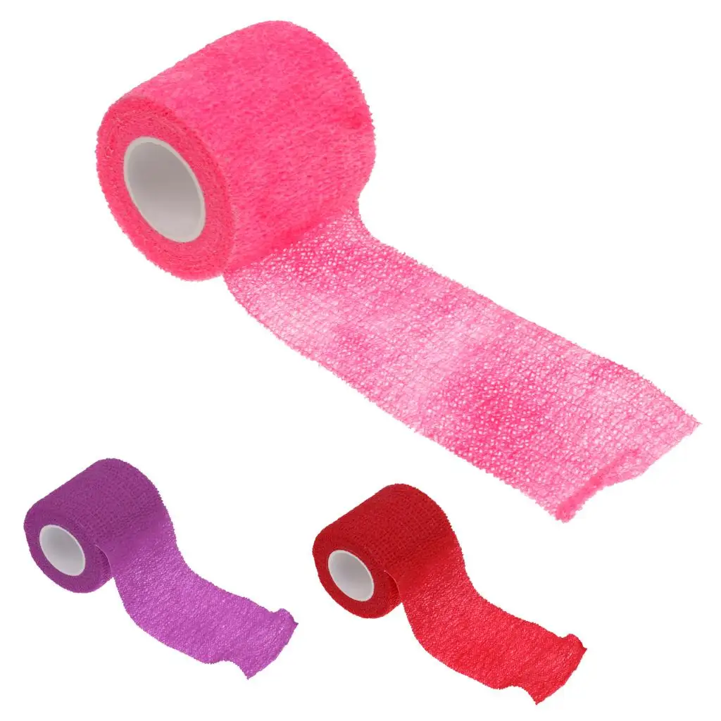 4,5 m elastisches selbstklebendes Erste-Hilfe-Verband, Rosa/Lila/Rot