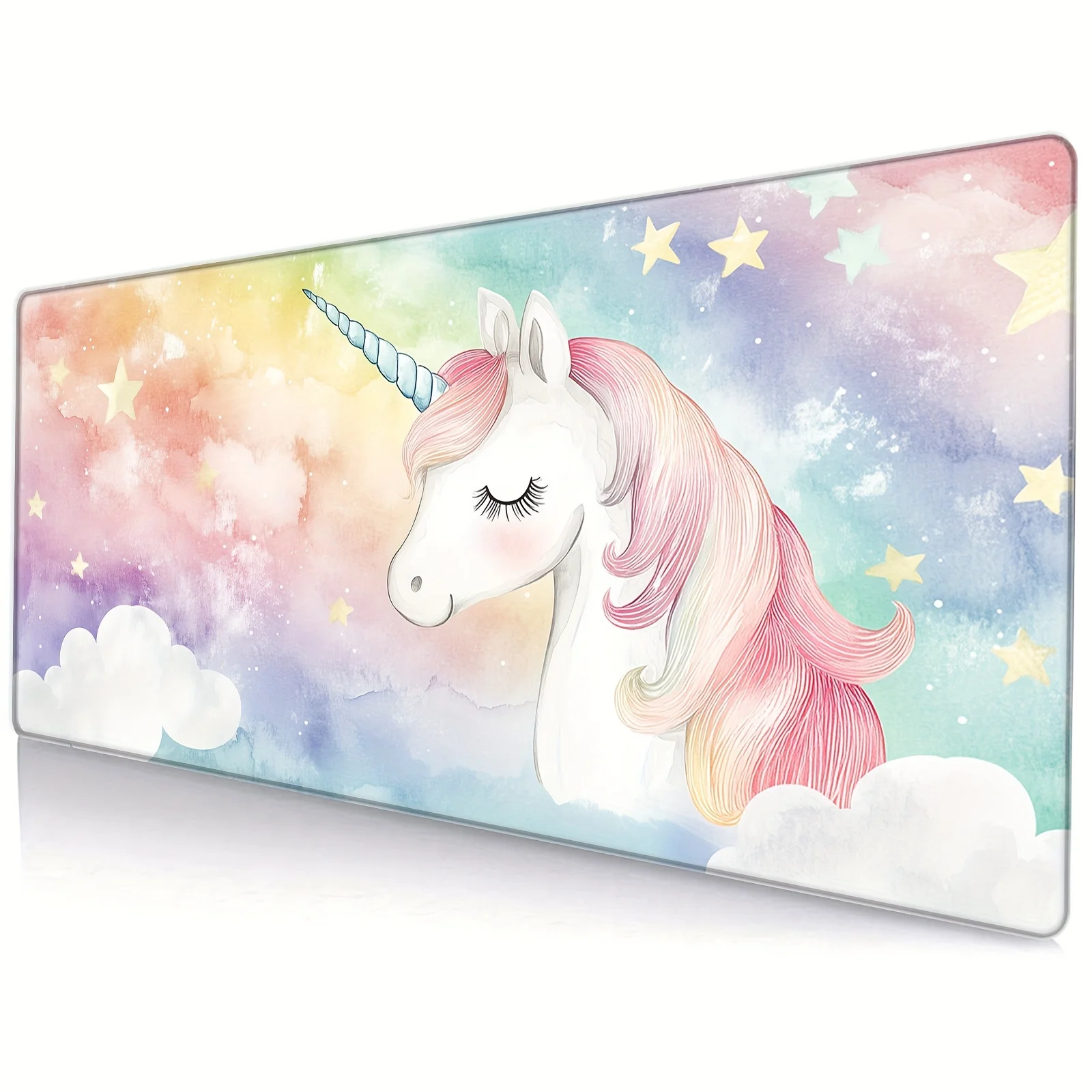Duża podkładka pod mysz Rainybow Unicorn 900x400x3MM antypoślizgowa gumowa podstawa podkładka na biurko do klawiatury i akcesoriów do gier komputerowych biuro — zdjęcie produktu 2