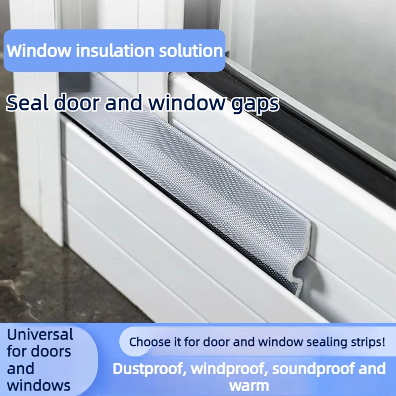 196.85 بوصة ذاتية اللصق مانعة لتسرب الماء شريط عازل بلاستيكي متين للحد من الضوضاء سطح محكم للاستخدام المنزلي في الشتاء