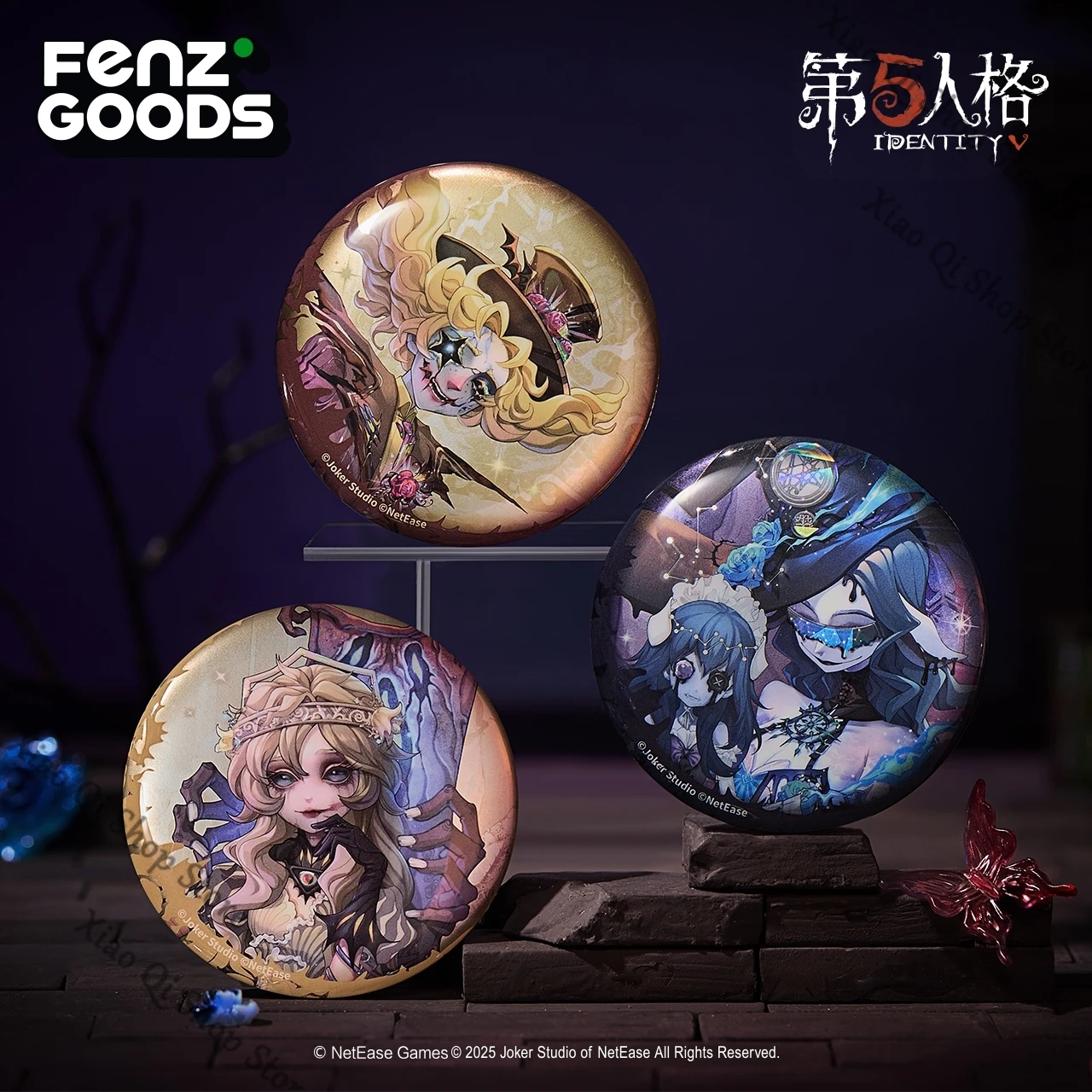 الهوية الخامس لعبة ambitus السحرية فانتوم سلسلة صفيح 65 مللي متر شارة الزجاج بريق شارة دائرية طبعة جامع هدية