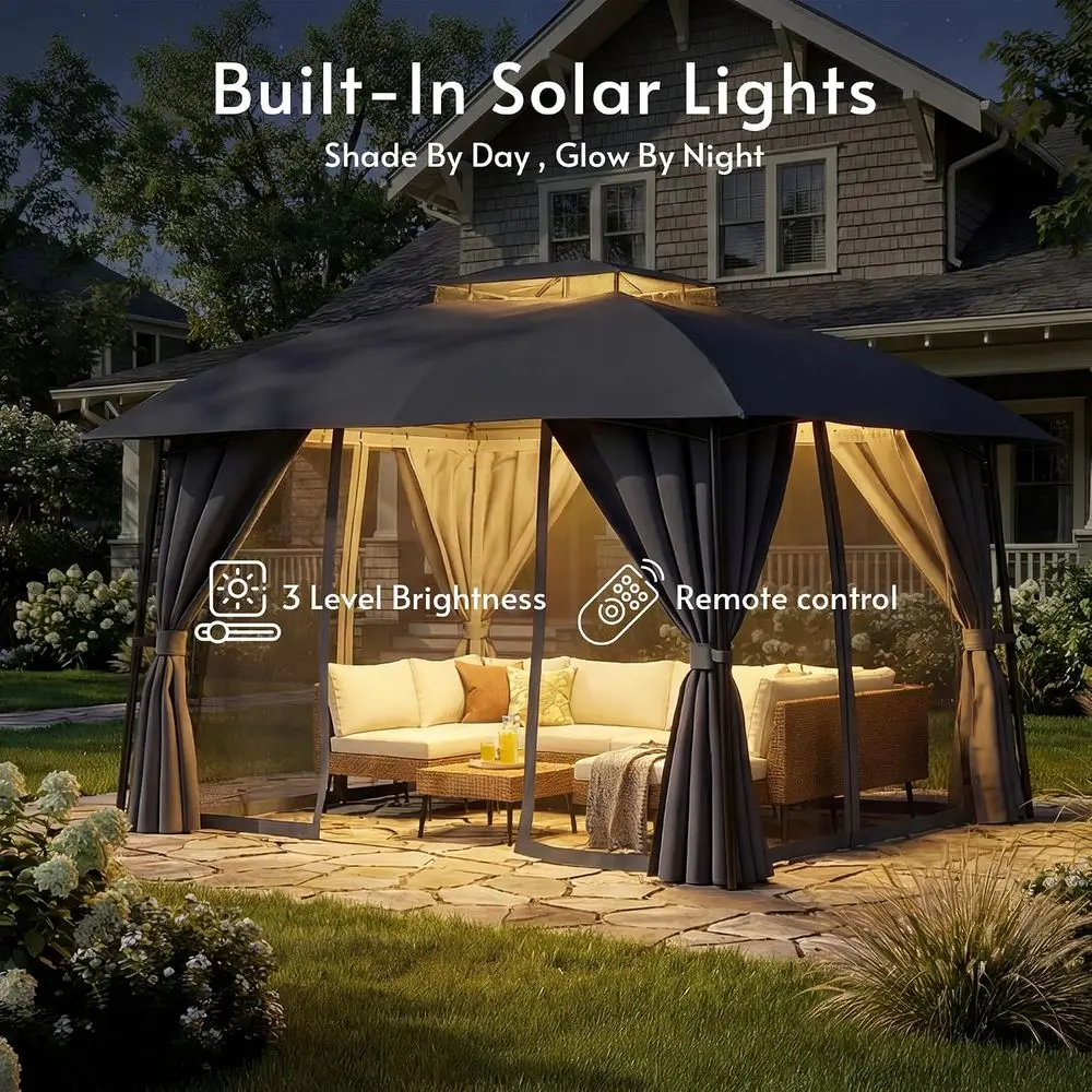 Gazebo de jardin 1012 avec écl - Outdoor Power For Gazebo avis et prix