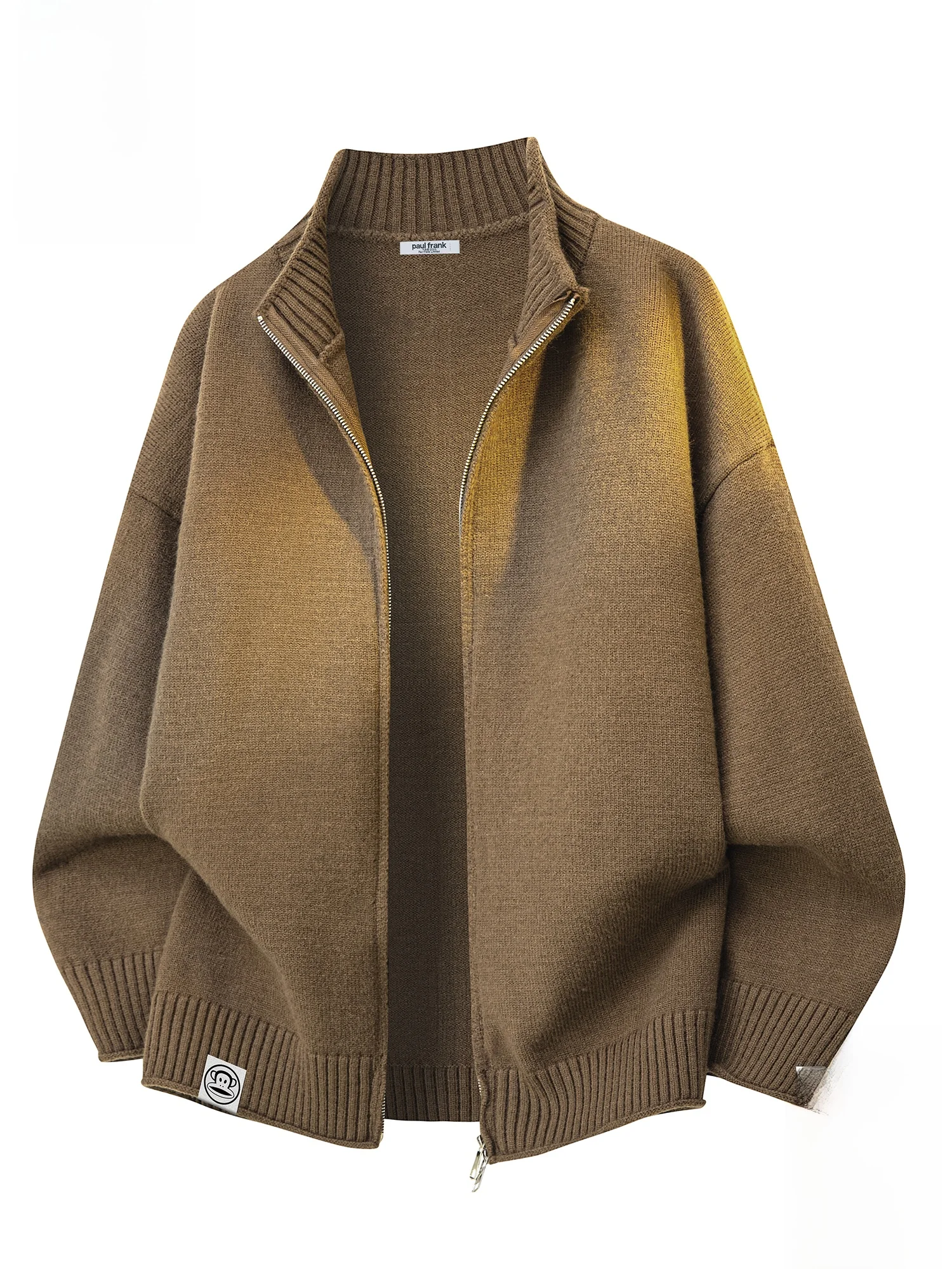 

PaulFrank Autumn Winter Open Cardigan Sweater Men's Trendy Loose Lazy Knitted Outerwear Casual Sle Polyester Blend Warmth