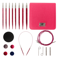 8Pairs Interchangeable Crochet Hooks Birch Wood Circular Knitting Needles Set Removable Sweater Yarn Weaving Knitting Needle