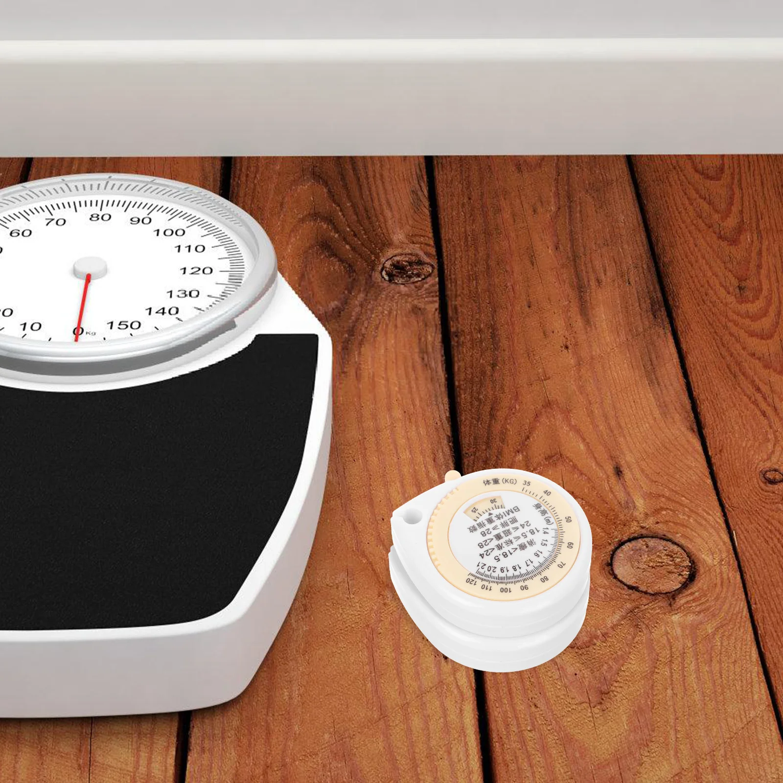 

2Pcs Compact Retractable Measuring Tape Dual-Sided Soft Body Measure Tape Portable Waist Circumference Measurement Accessory