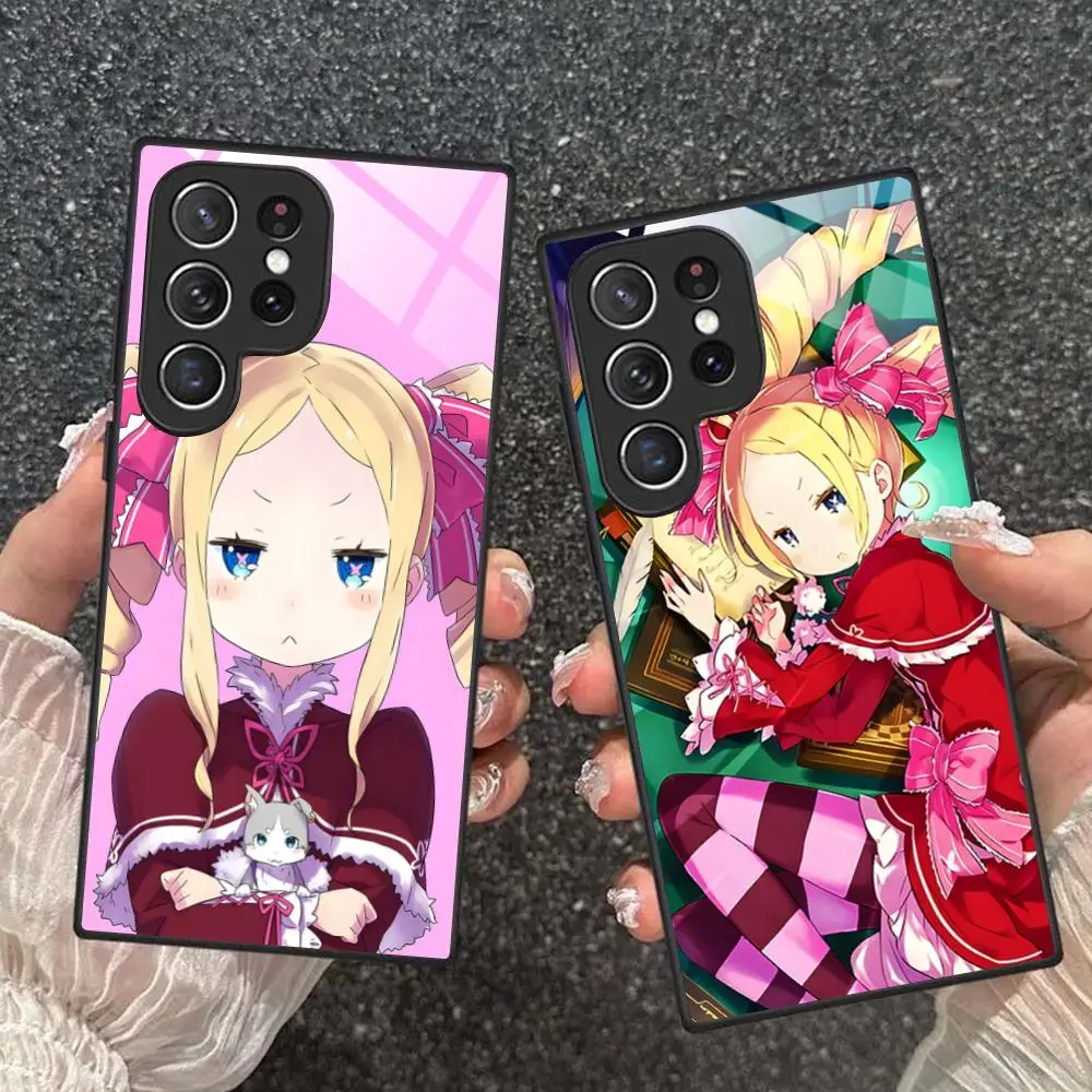 ReZero Beatrice Phone Case for Samsung Galaxy A56 55 54 53 52 51 36 35 34 23 16 15 5G Glass Protective Cover