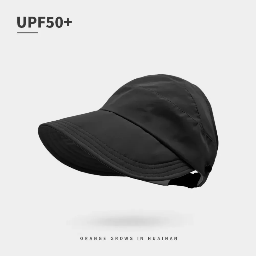 Boné de Secagem Rápida Feminino para Verão, Modelo Vazio, Versão Aprimorada, com Suporte para Máscara, Viseira Fina para Uso Externo, Chapéu de Proteção Solar de Secagem Rápida