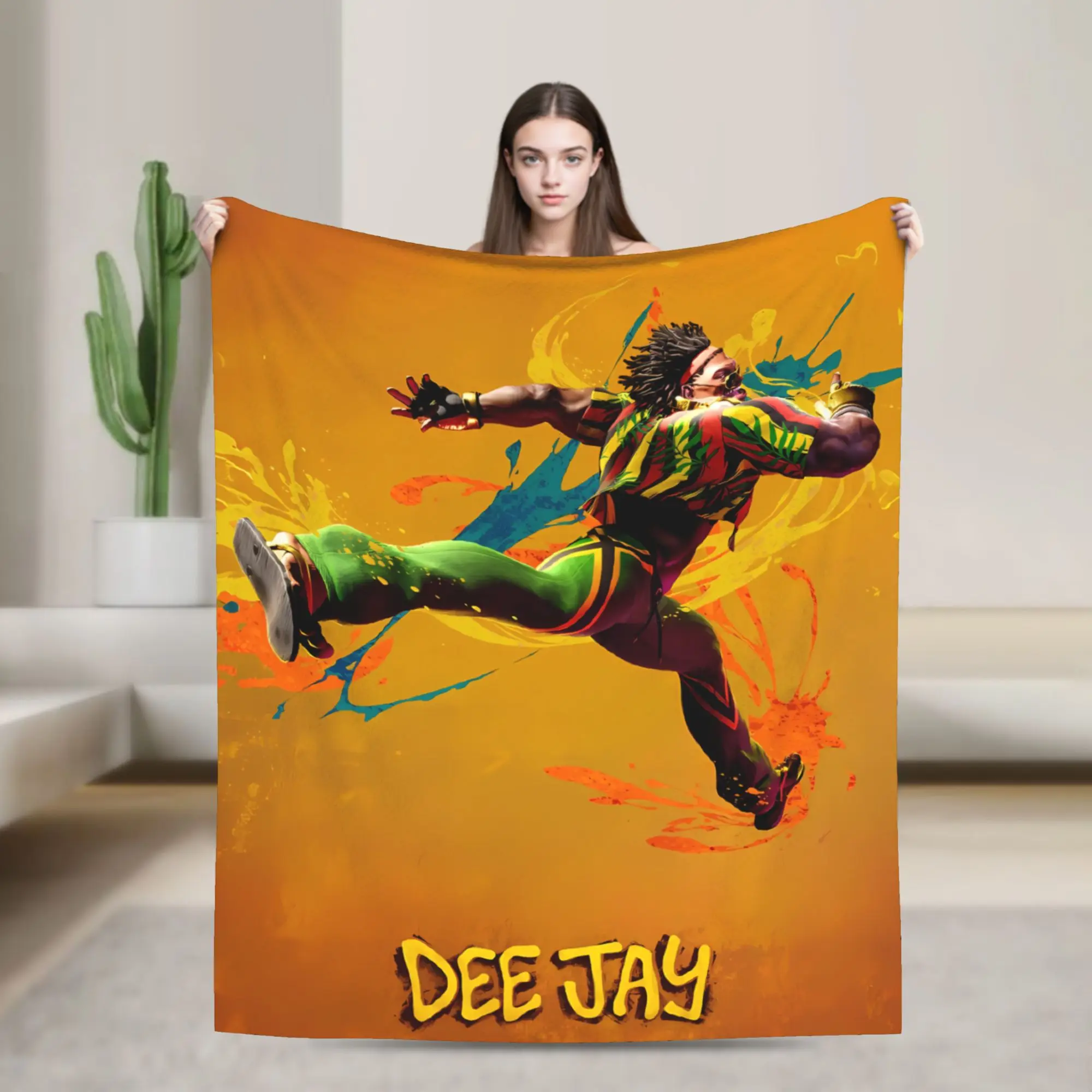 Super Soft Blanket Airplane Travel Retro Street Fighter 6 Bedding Throws  Flannel Bedspread For Home Decor Print Sofa Bed Cover