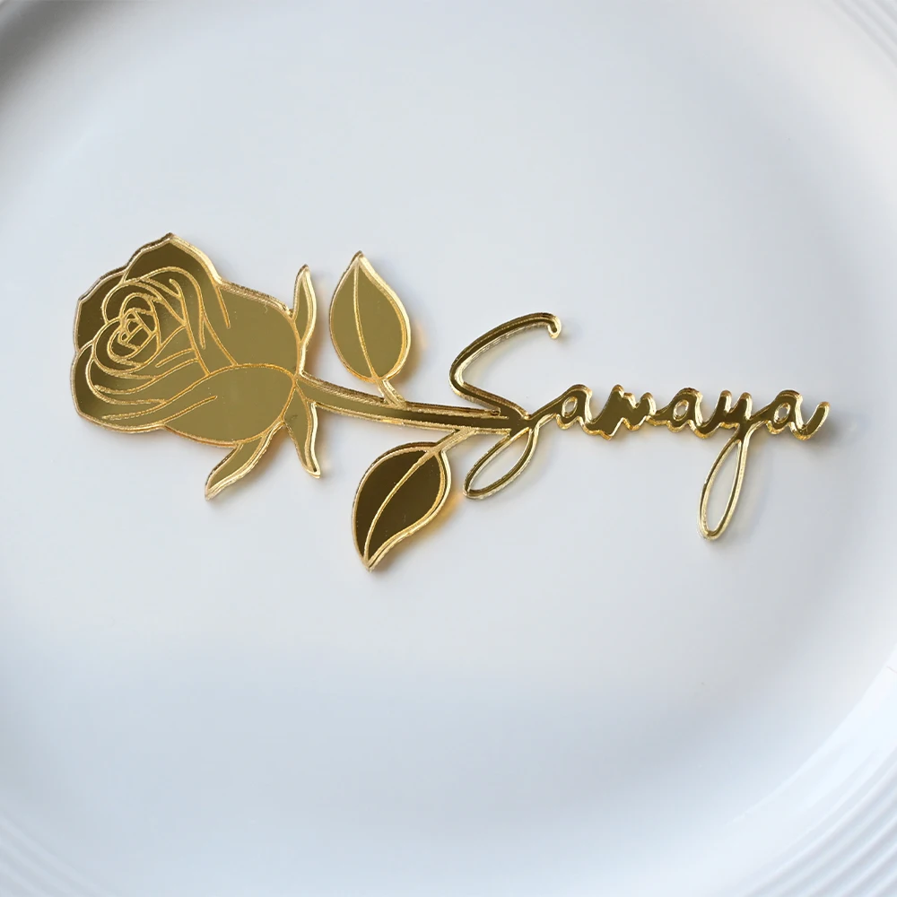 

20/50pcs Personalization Acrylic Place Table Cards Wedding Customized Table Cards Carved Guest NameTags Decoration Gifts