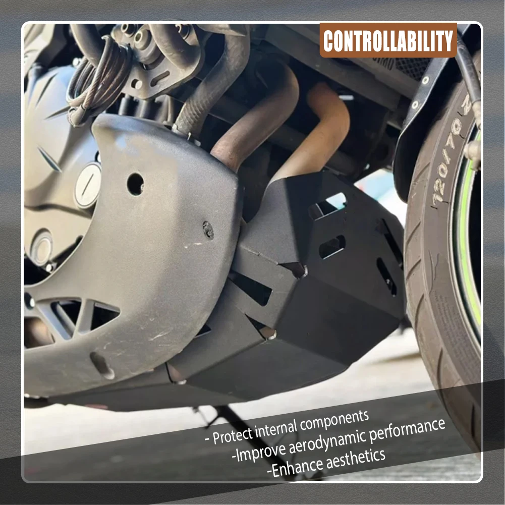 

Lower Engine Guard Bash Bottom Skid Plate Belly Pan Cover For KAWASAKI Versys 650 KLE 650 K L E Versys-650 2015 2016 2017-2025