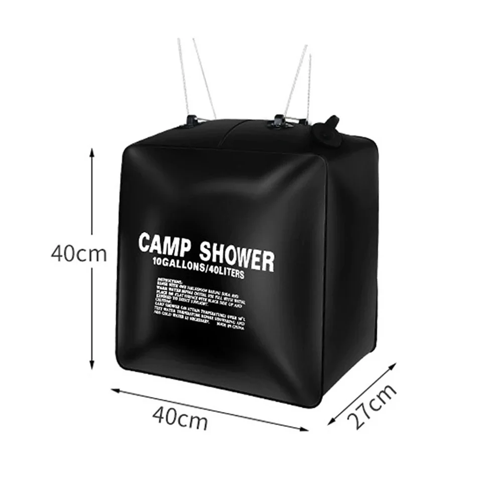 40L Outdoor-Badetaschen mit UV-Schutzbeschichtung, PVC-Solardusche mit Kunststoffschlauch, Outdoor-Badewassertasche zum Aufhängen – Detail 6