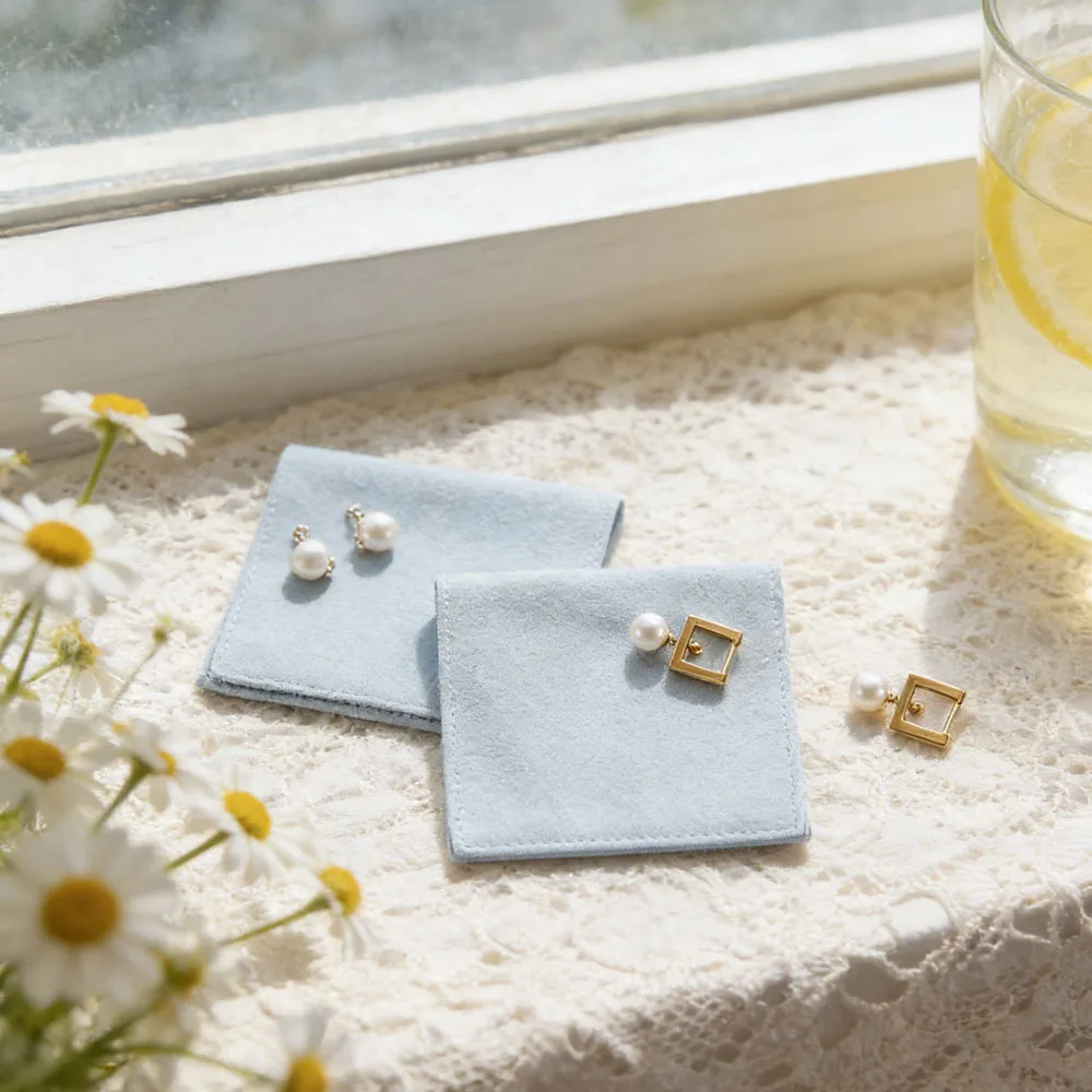 

Jewelry Pouch Packaging Bag Microfiber Velvet Flip Dustproof Gift Bracelet Necklace Earrings RingsTarot Organizer Wedding Favors